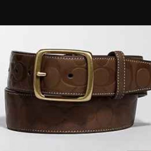 RARE Coach Signature Brown Belt - Picture 1 of 4
